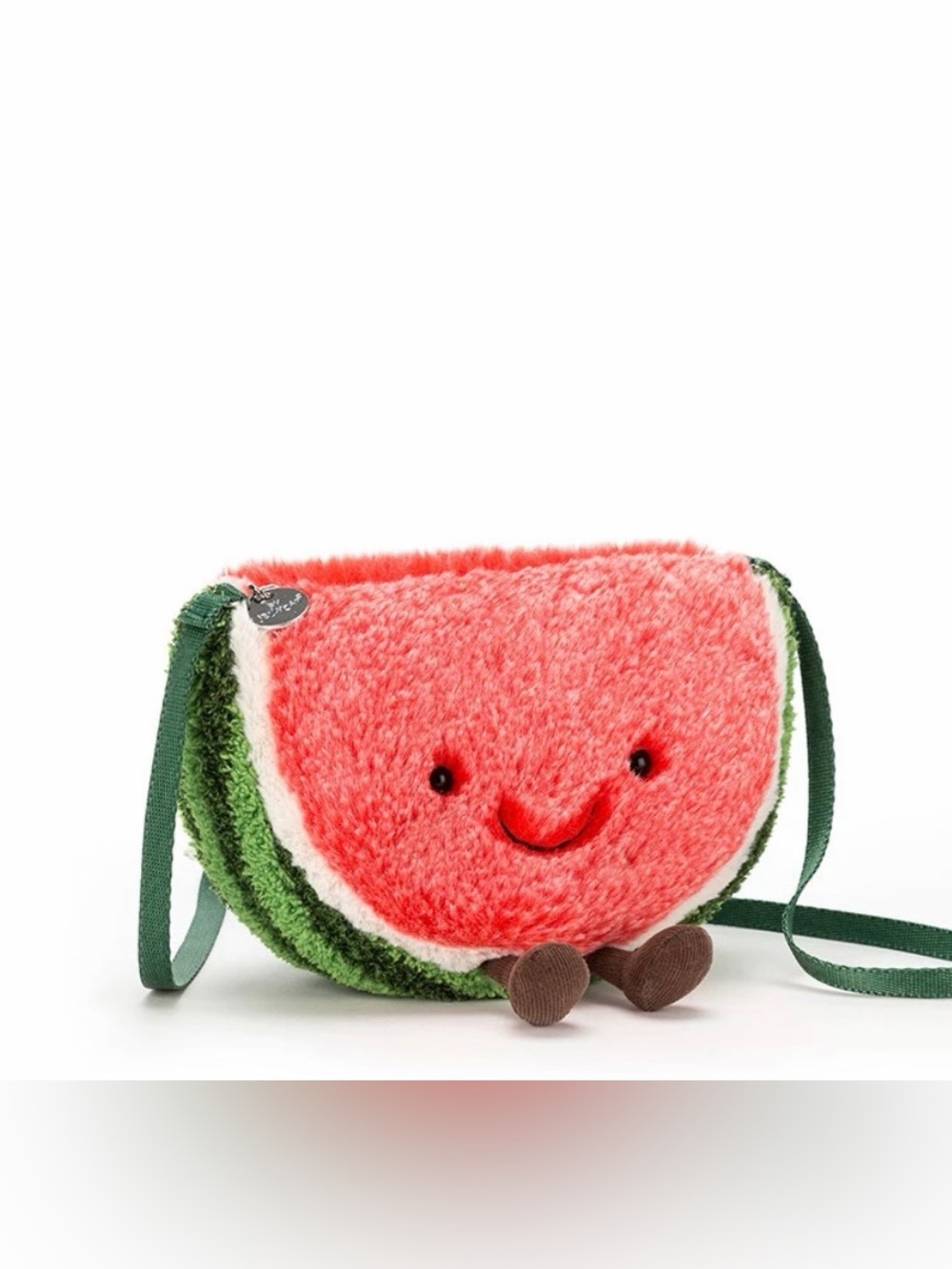 NWT! RARE Jellycat Watermelon Plush Crossbody Bag (no longer sold)